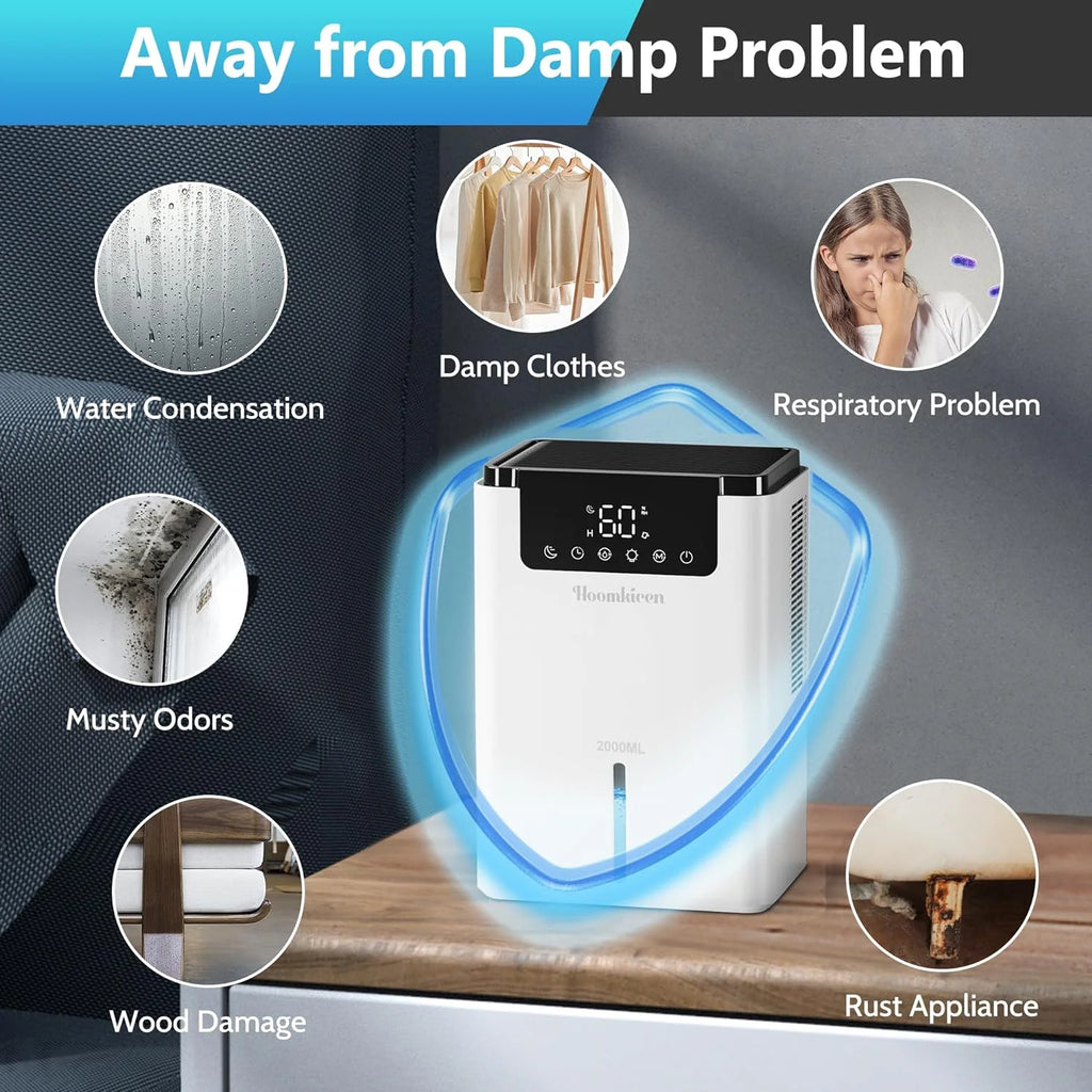 68 oz Portable Dehumidifier with Touch Control LCD Screen I952294