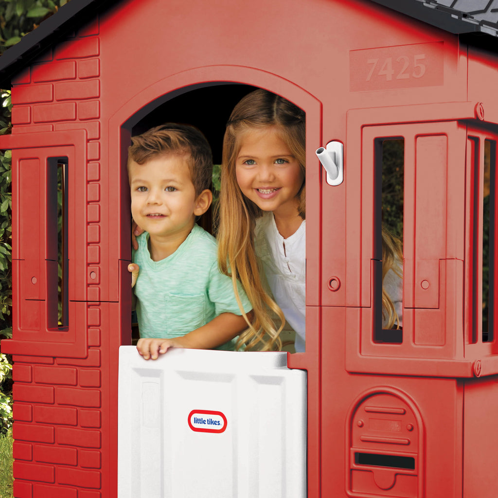 Tan Playhouse with Working Door, Windows, and Shutters R16247