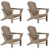 Outdoor Patio Adirondack Chair Set of 4 C674