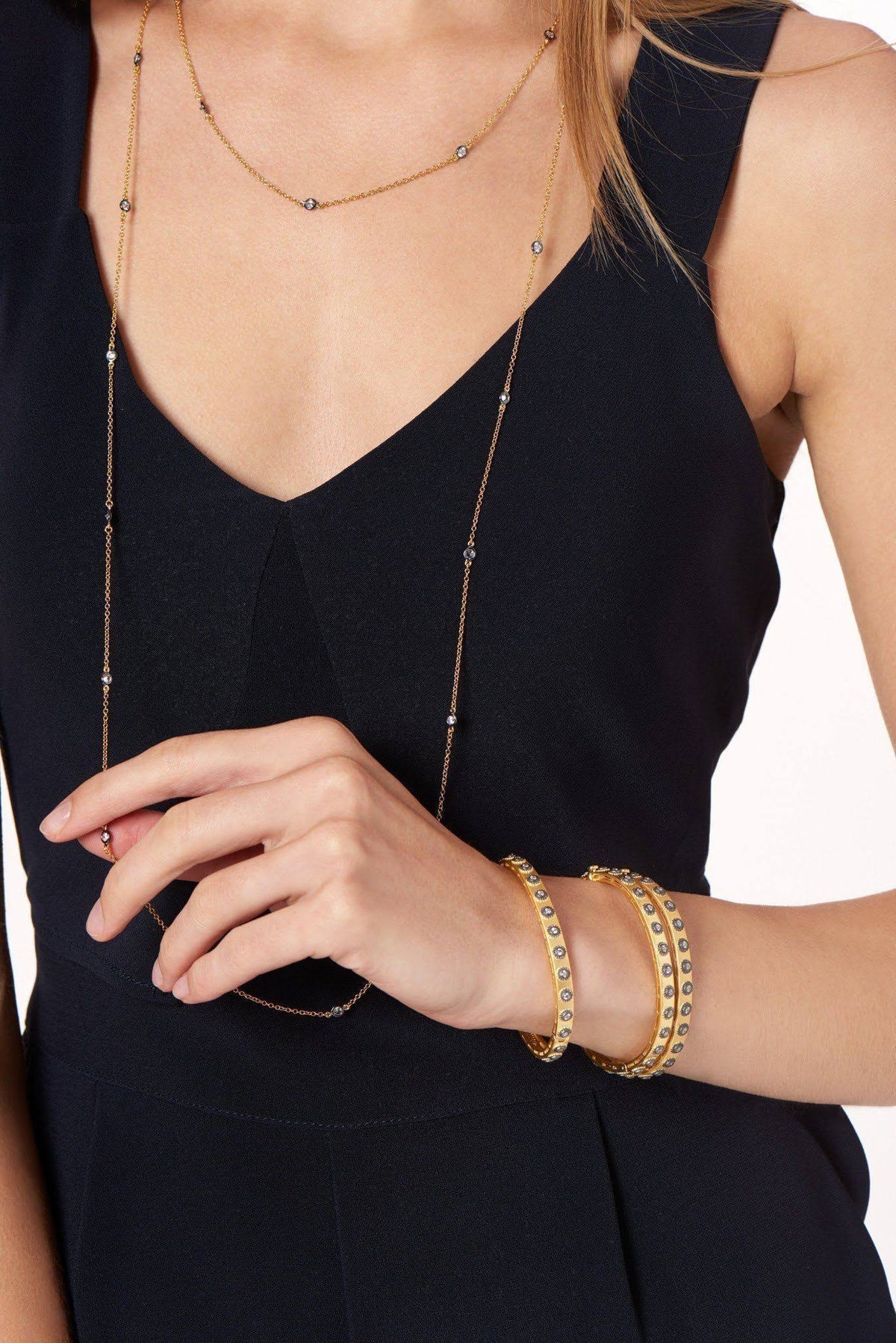 Studded Eternity Hinge Bangle M864698
