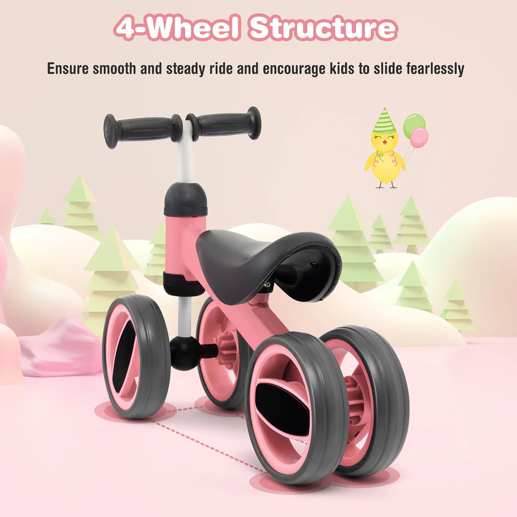 Pink 4 Wheels Baby Balance Bike S210131