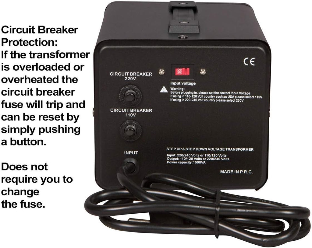 Voltage Converter and Transformer, 110-220 to 220-240 Volts, 3000 Watts O467