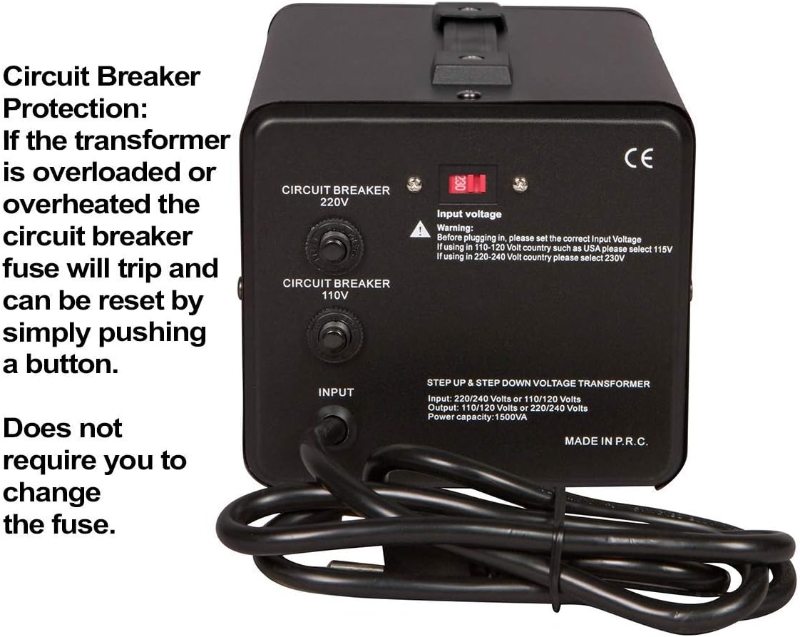 Voltage Converter and Transformer, 110-220 to 220-240 Volts, 3000 Watts O467