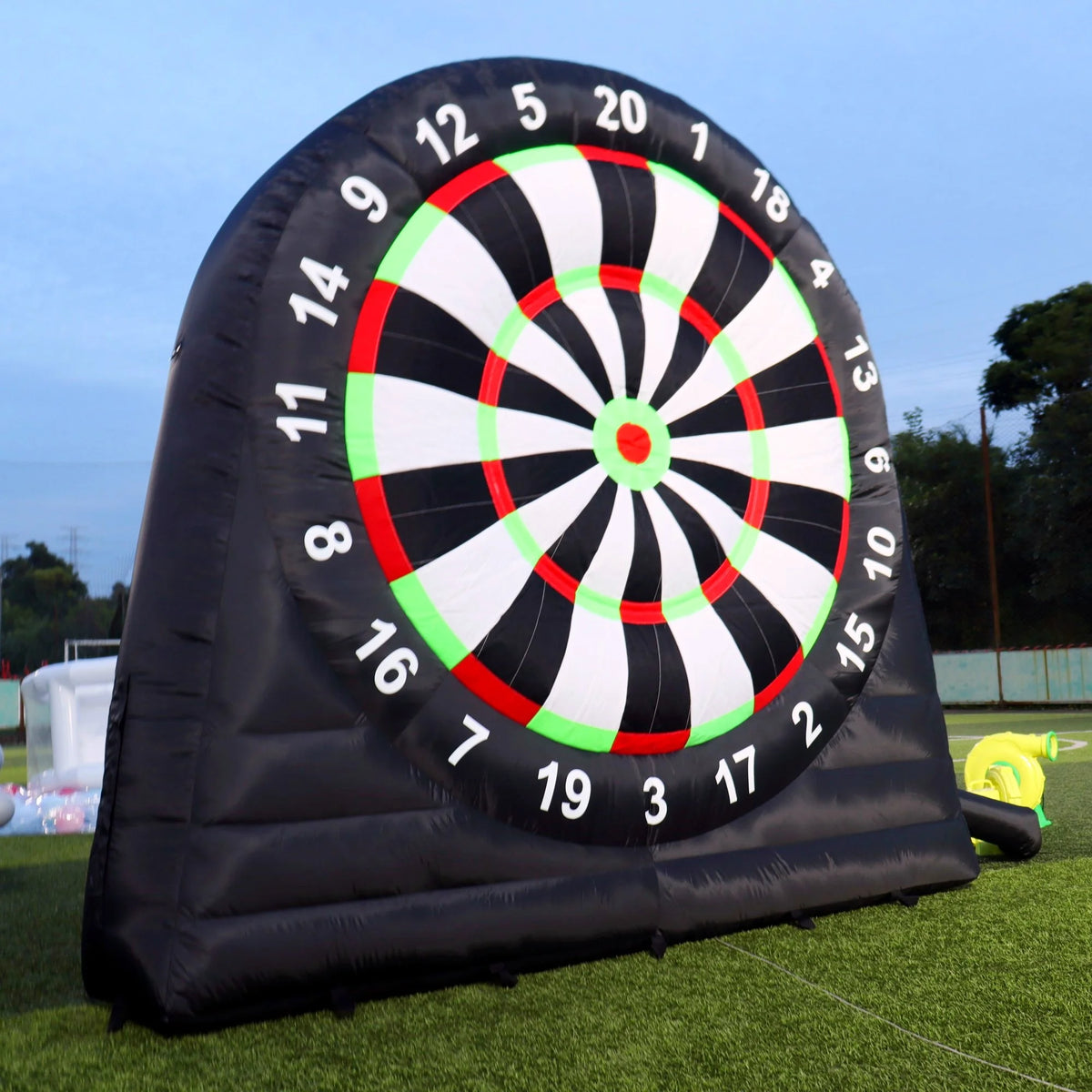 10FT Tall Giant Inflatable Soccer Dart Board with 450w Blower, 8 Soccer Balls N828104