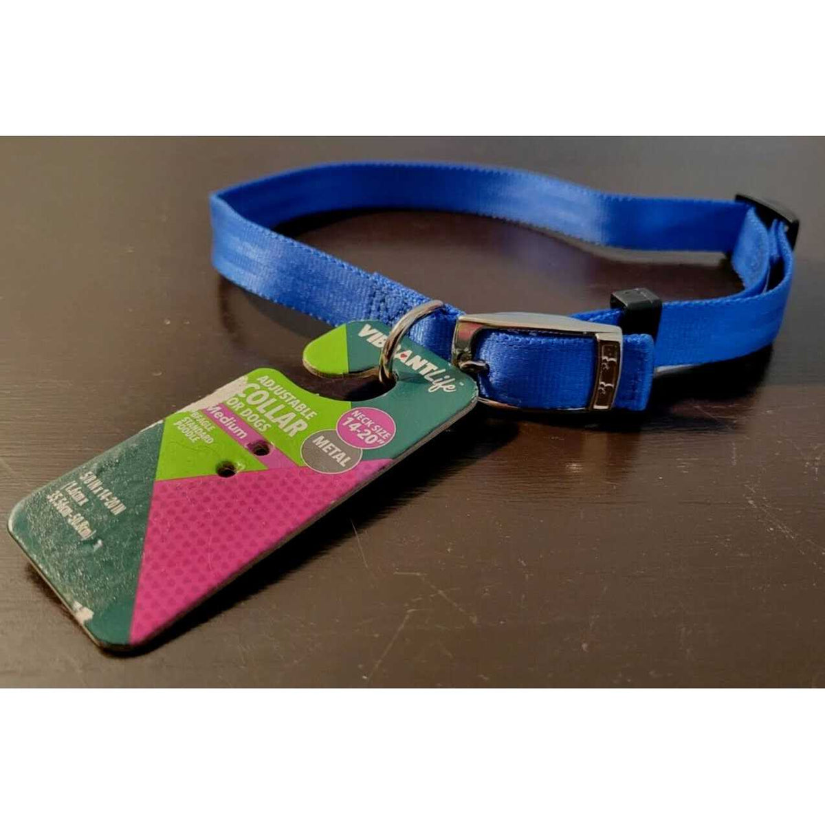 Solid Dog Collar with Metal Buckle K7820