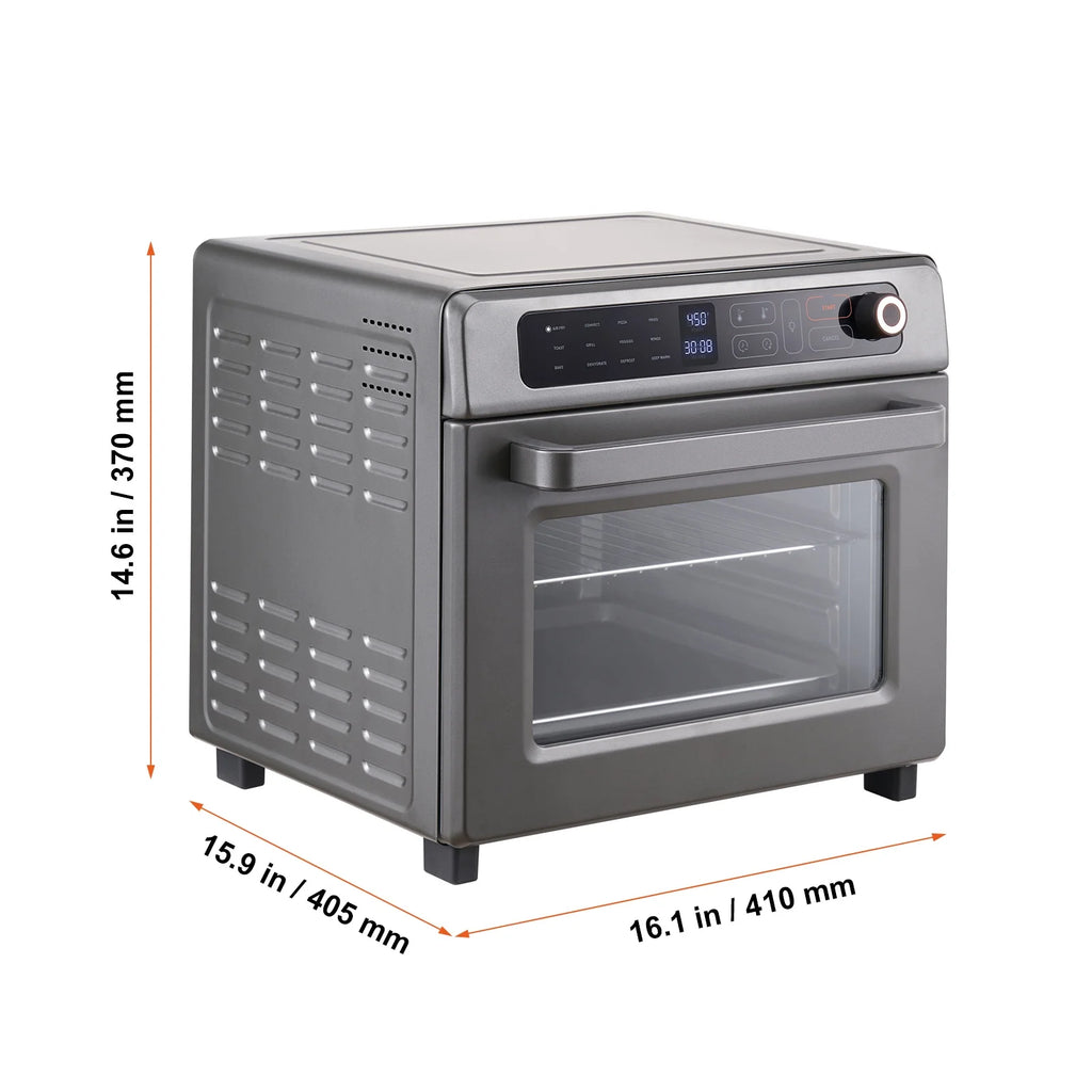 12-IN-1 1700W Air Fryer Toaster Oven 25L Stainless Steel Convection Oven W177