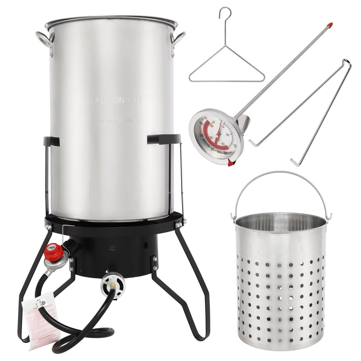 50qt Propane Stainless Steel Fryer Kit U424