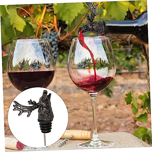 Deer Head Bottle Stopper Reusable Pourer F10259