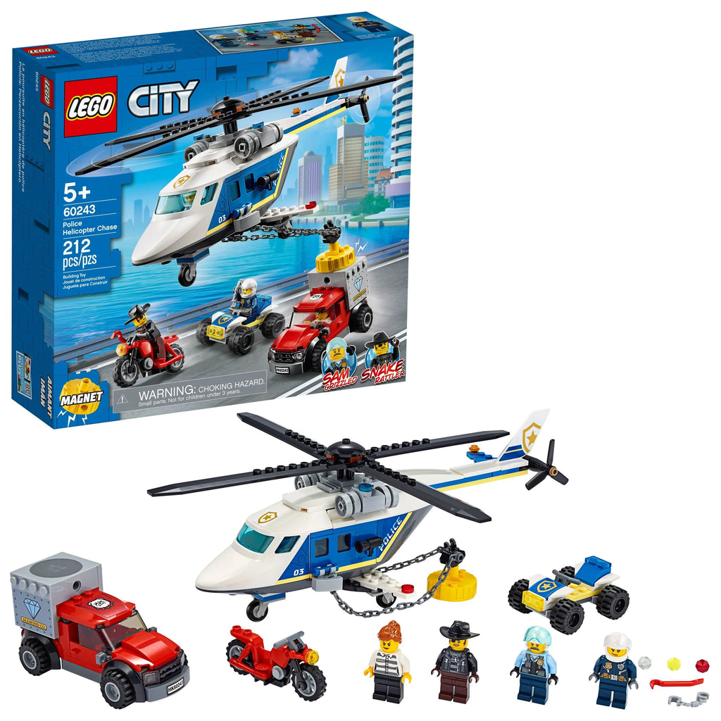 Building Toy Set with Helicopter, ATV, Motorbike and Truck G5279