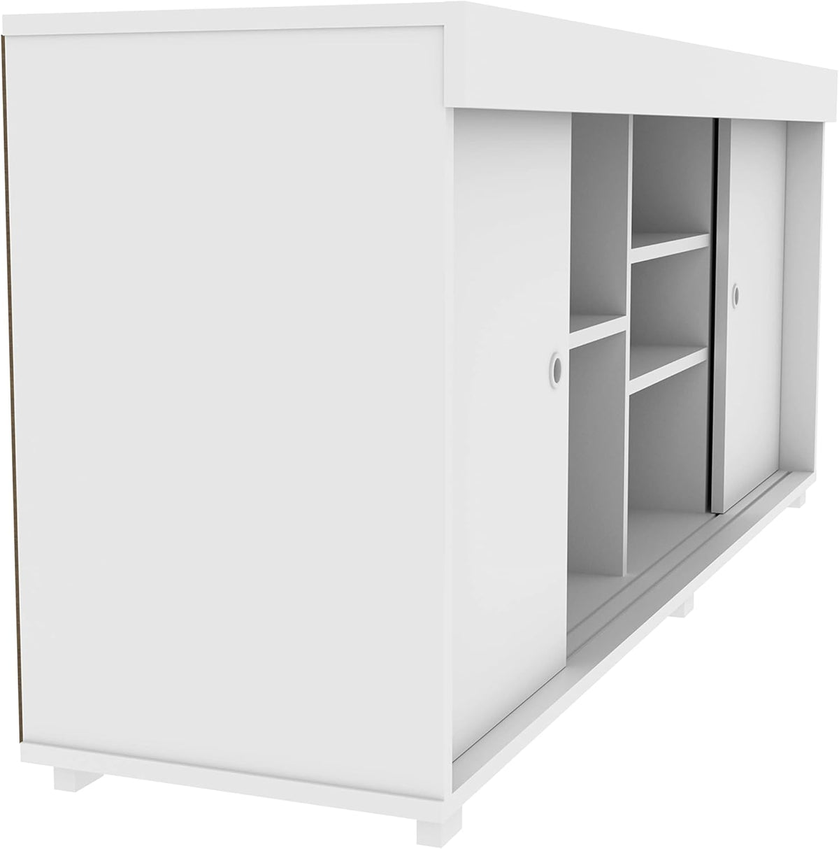White TV Storage Entertainment Stand I60540