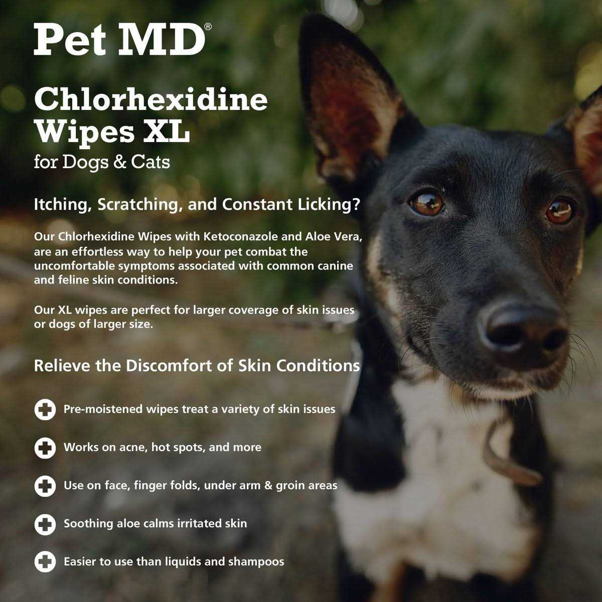 Chlorhexidine Antiseptic Dog & Cat Wipes C937649
