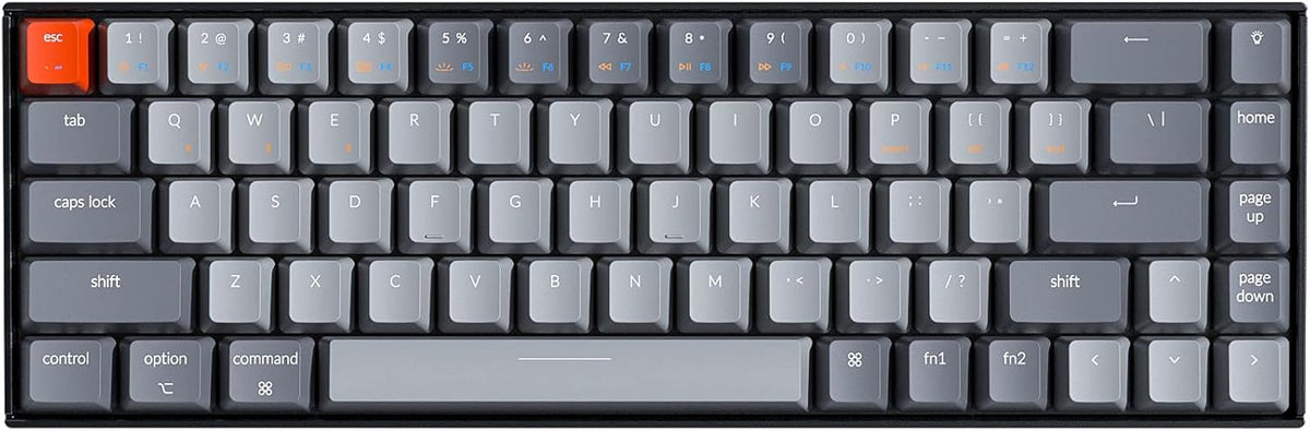 65% Compact Wireless Mechanical Keyboard with Hot-swappable White Backlight W107690