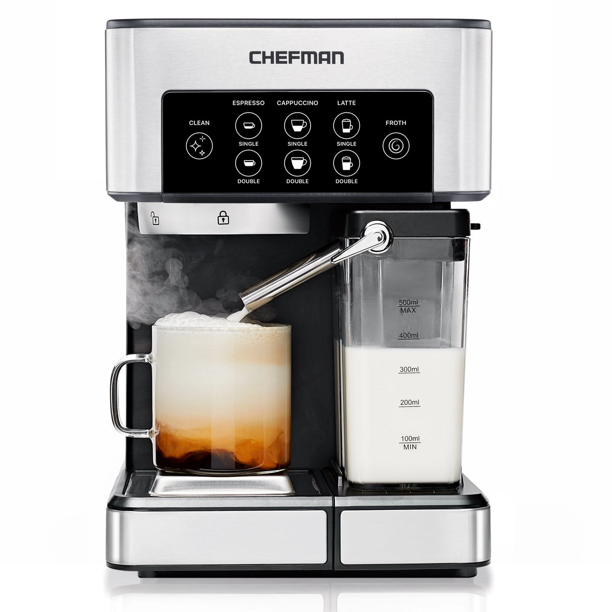 6-in-1 Espresso Machine with Milk Frother I81822