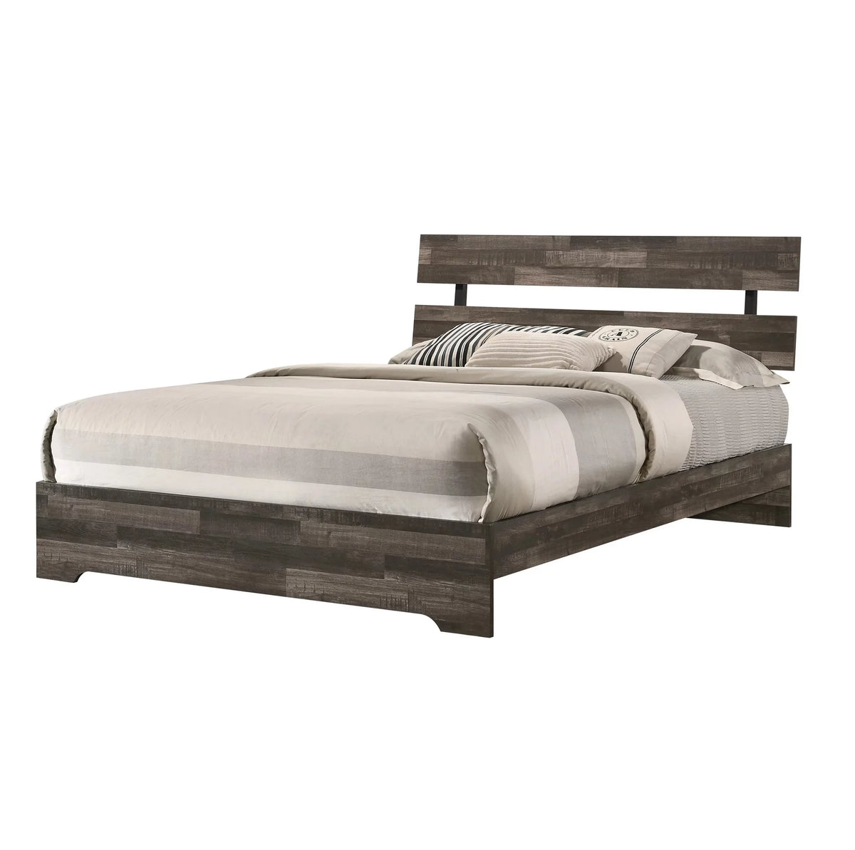 Queen Size Wooden Platform Bed M211