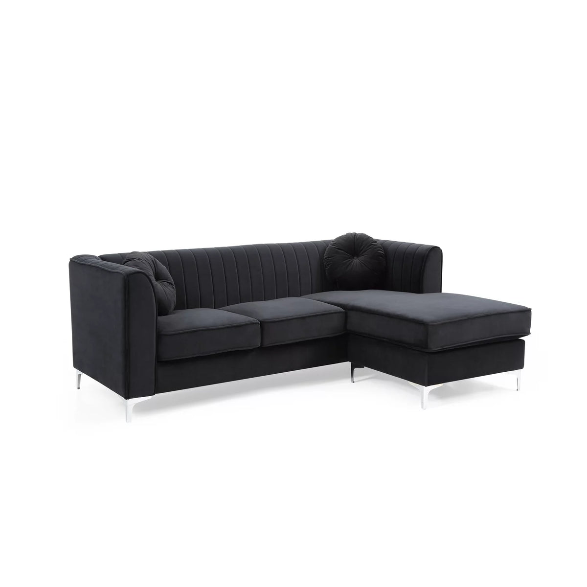 Black Sofa Chaise T27779
