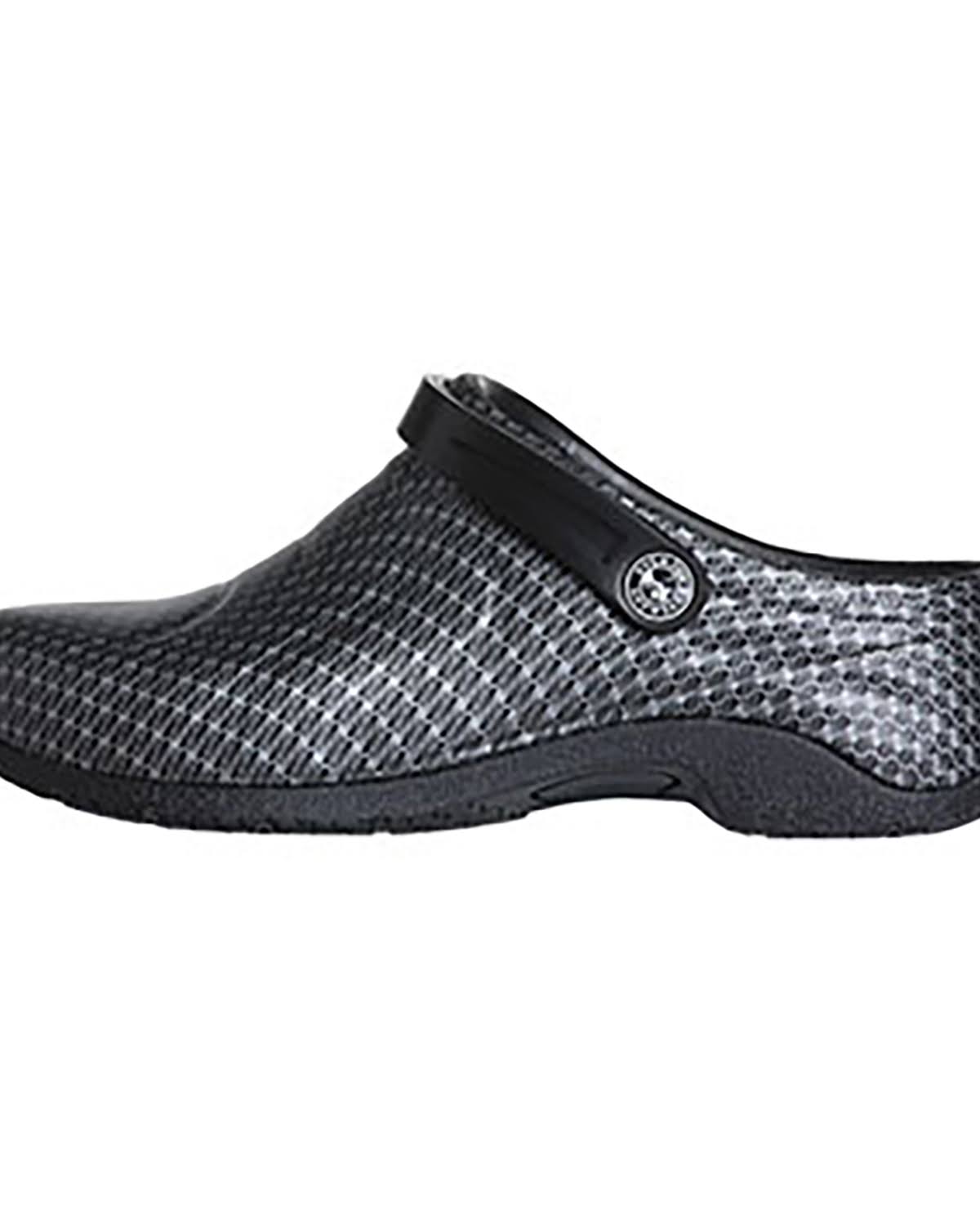 Black Silver Pattern Unisex Shoes H5527