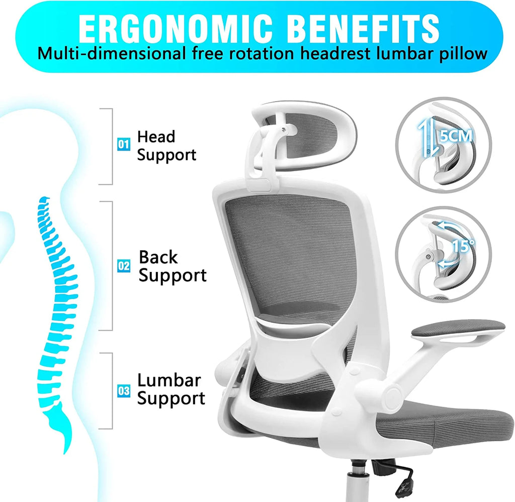 High Back Ergonomic Mesh Office Chair with Lumbar Support P76804