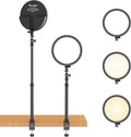 LED Key Light Desktop, Dimmable Bi-Color LED Video Light with LCD Screen and 28 Extend Stand, 3200-5600K CRI>95 F5115