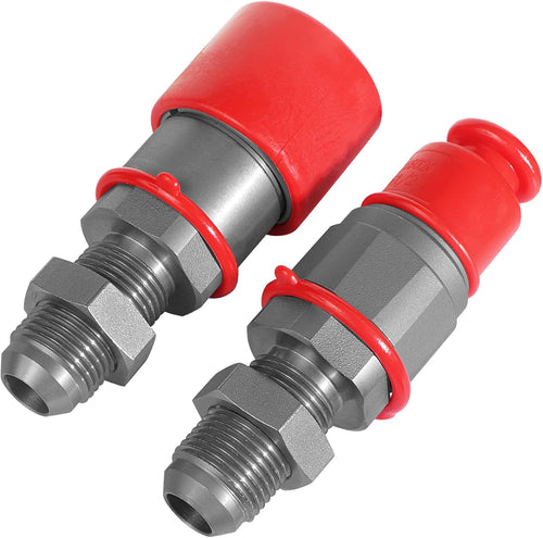 1/2" Body ISO 16028 Flat Face Hydraulic Quick Connect Couplers, 5/8″ JIC Thread, Pack of 2 Z26045