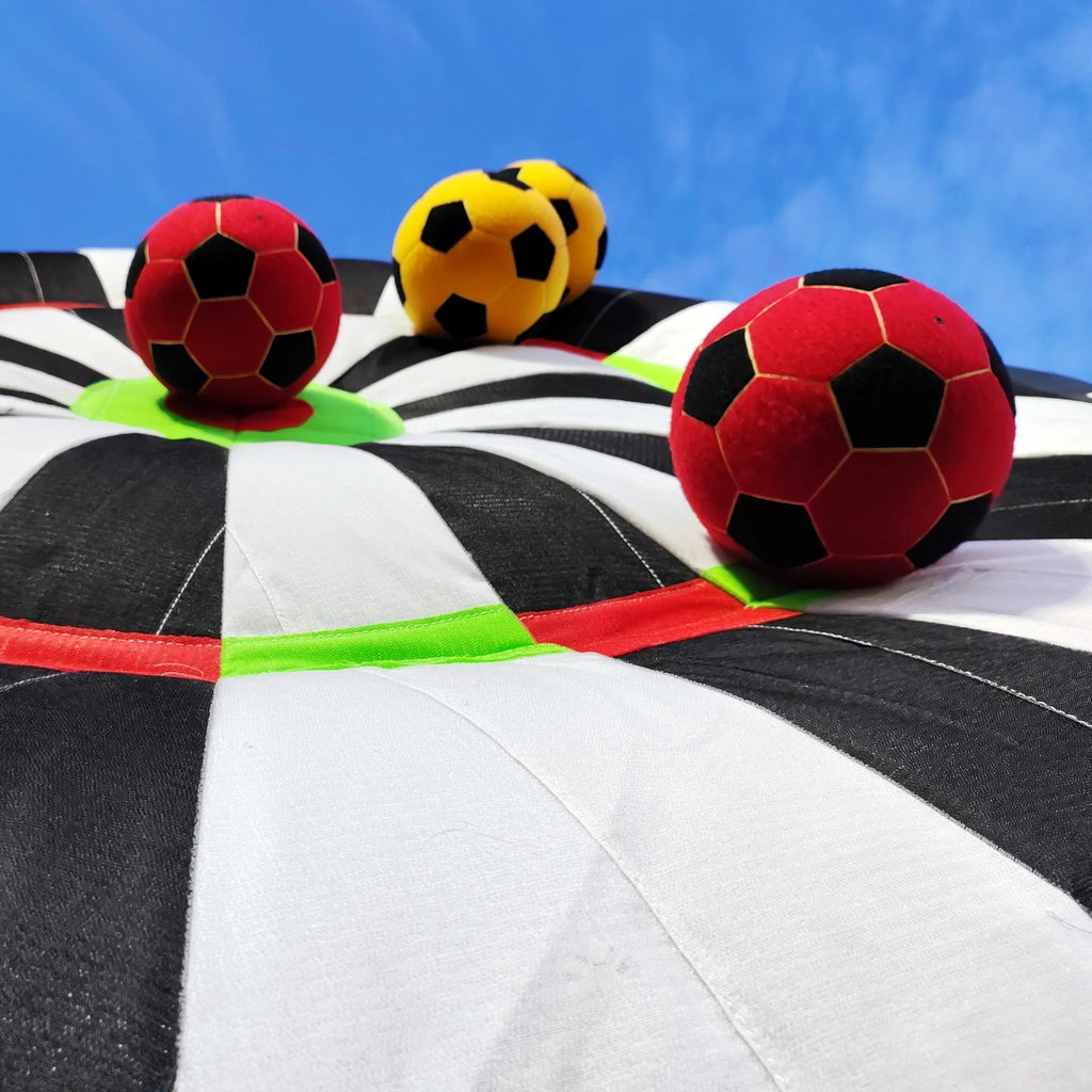 10FT Tall Giant Inflatable Soccer Dart Board with 450w Blower, 8 Soccer Balls N828104