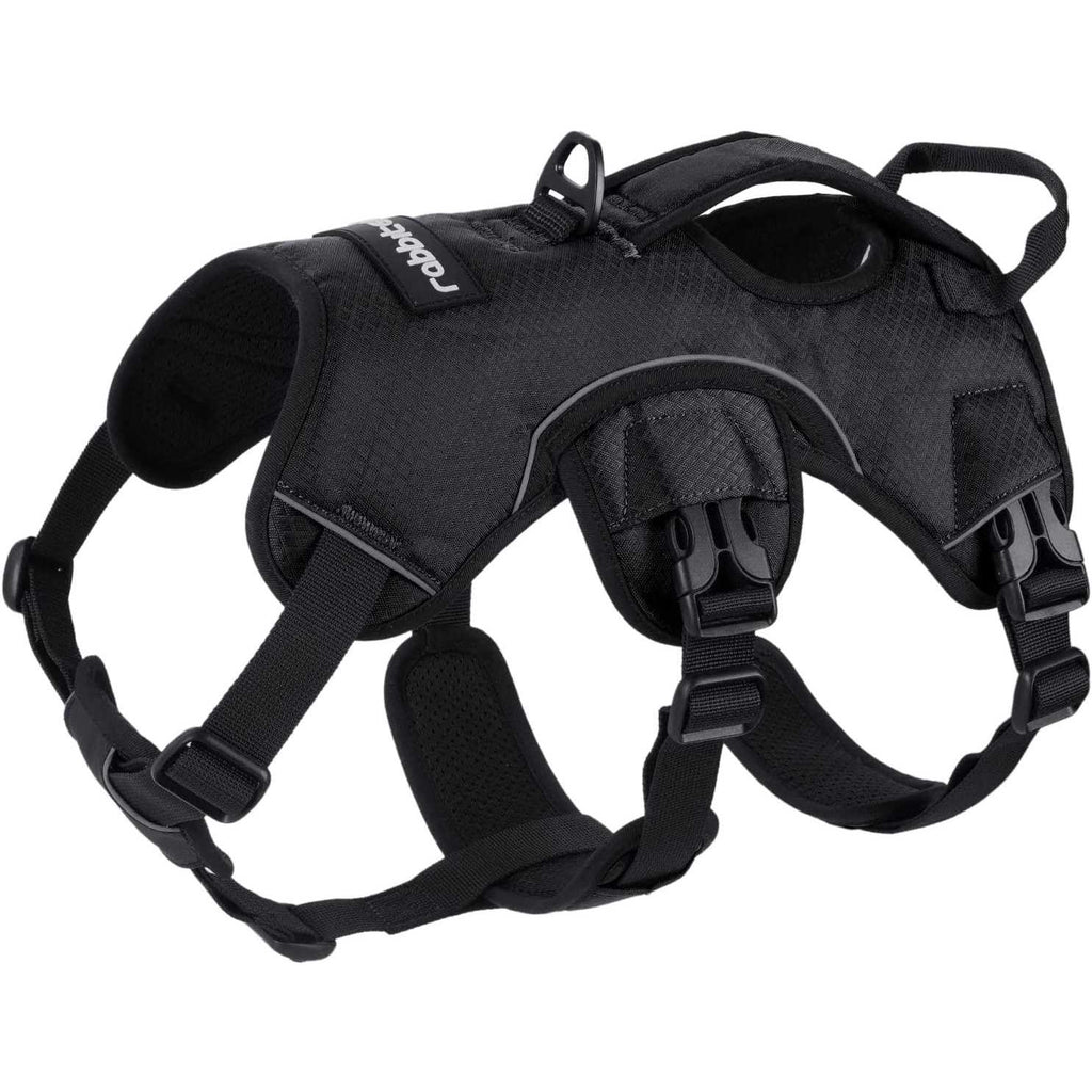 Adjustable Soft Padded Dog Harness with 2 Leash Clips P3509
