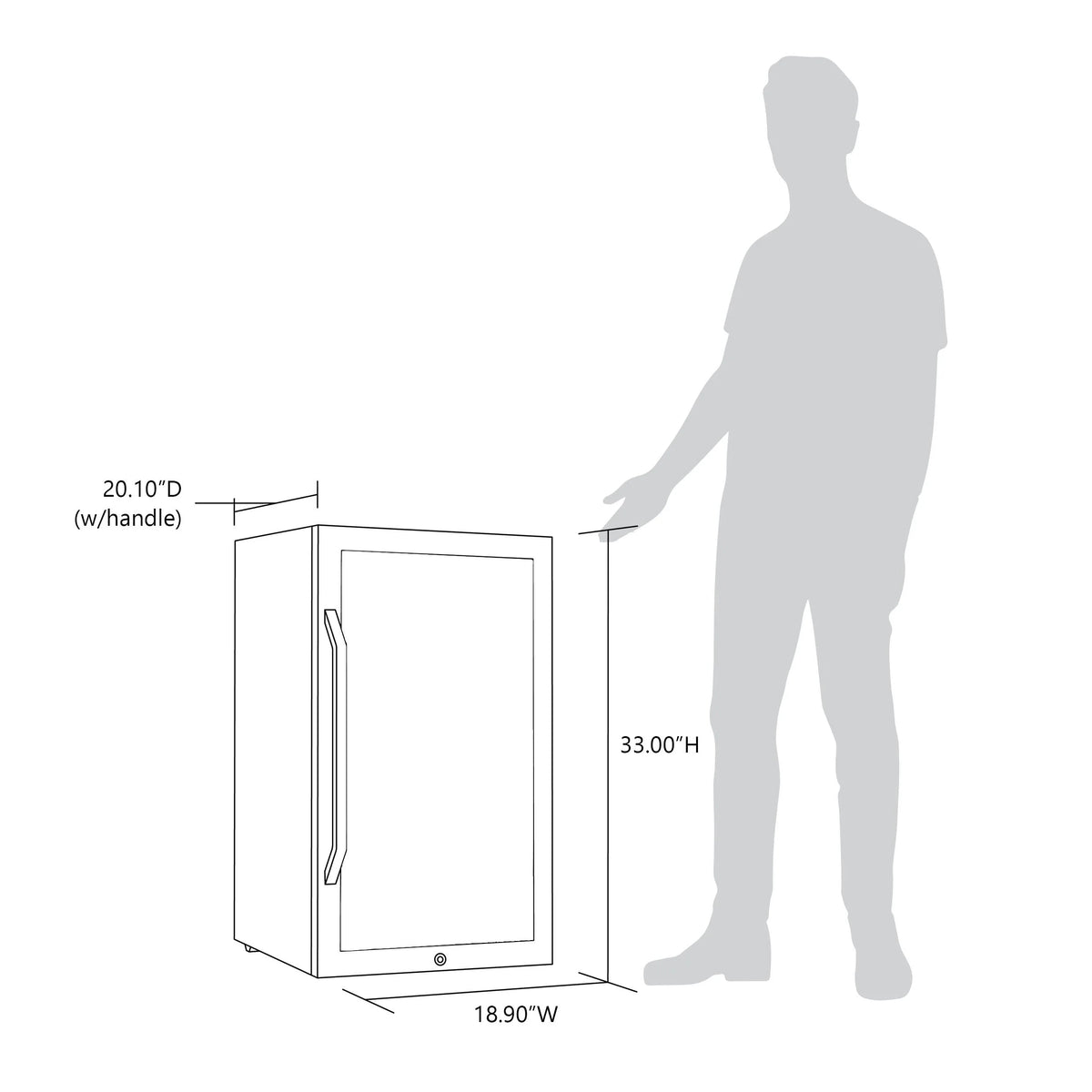 126 Can Stainless Steel Beverage Refrigerator I5882