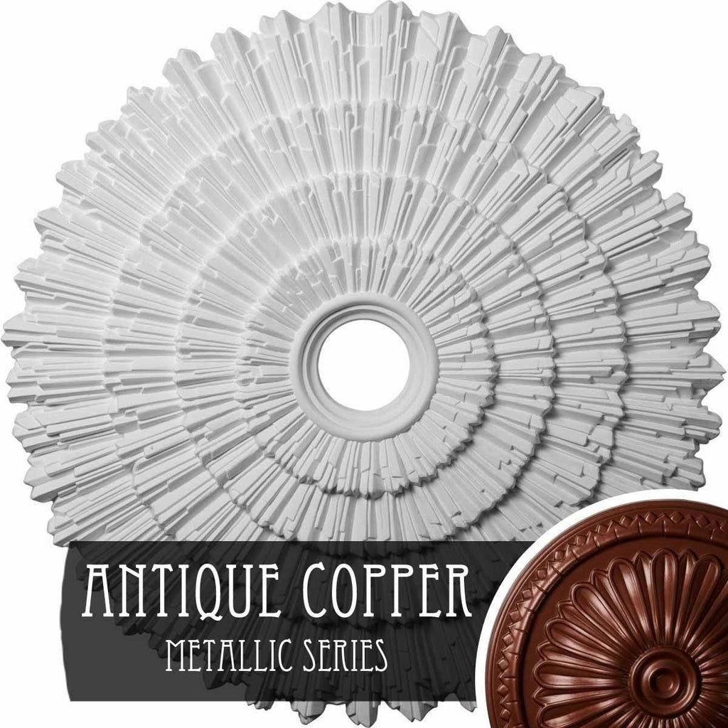 Bronze Hand-Painted Ceiling Medallion O8870