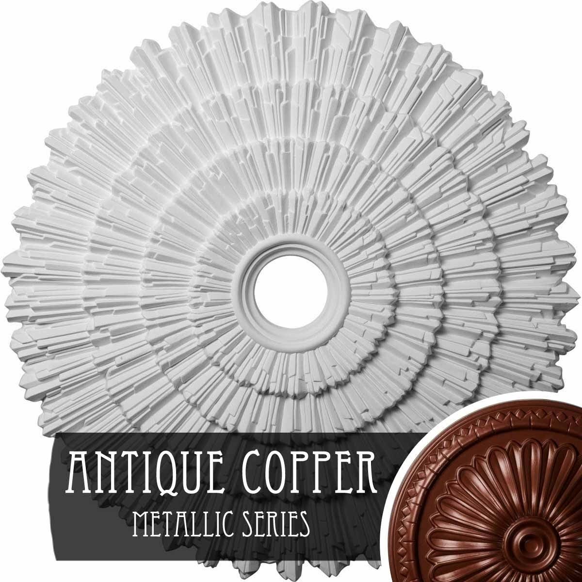 Bronze Hand-Painted Ceiling Medallion O8870