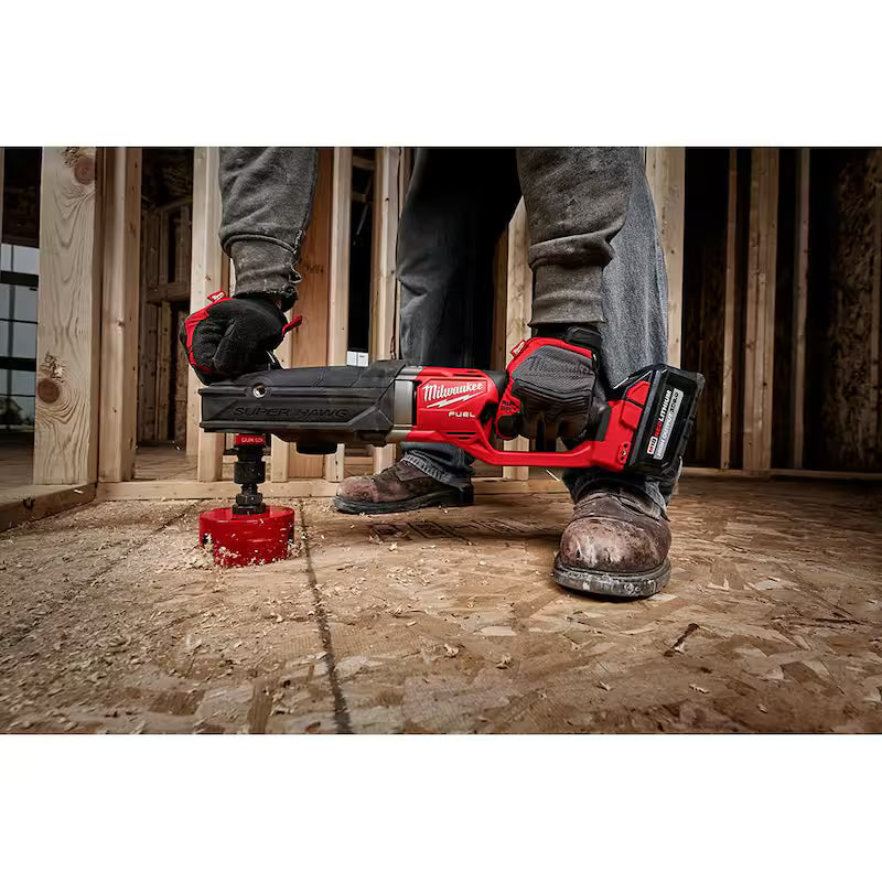 7/16 in. Cordless Right Angle Drill with Hole Saw Kit E6928