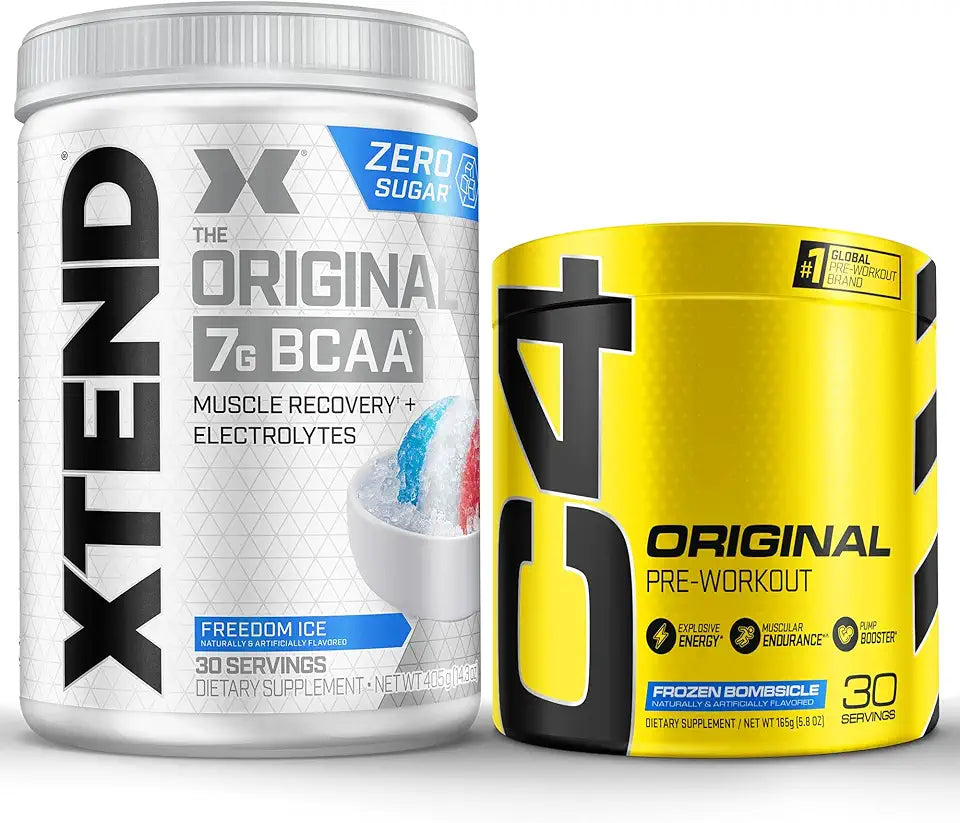 Pre Workout & BCAA Bundle, 30 Servings Powder A348