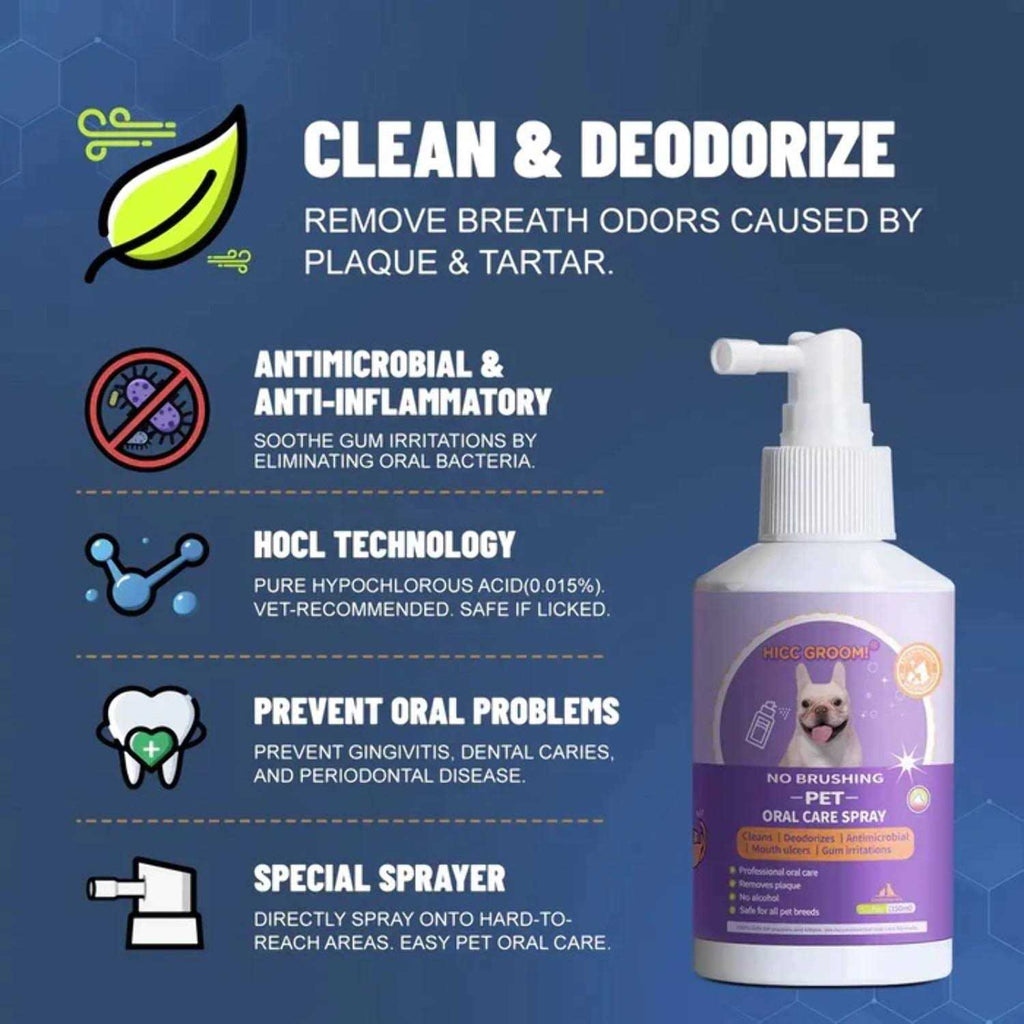 Dog Cat Oral Care Spray 5.1 Oz U88433