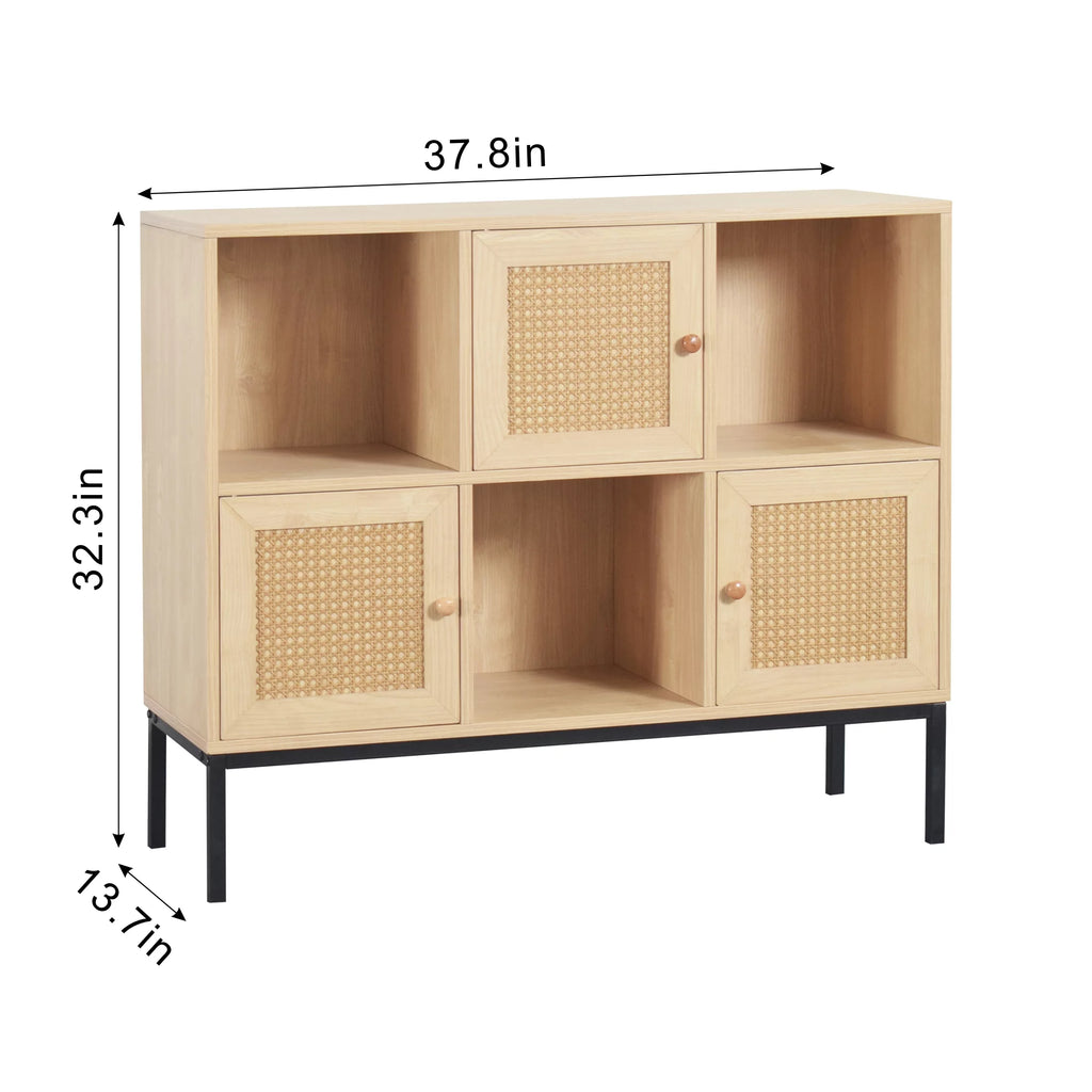 Cube Organizer Display Shelf with 3 Drawers H4881