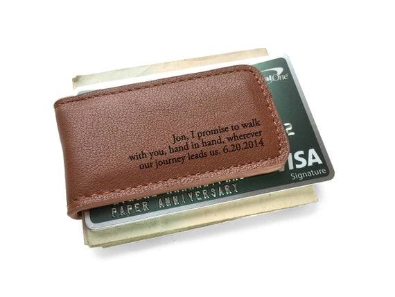Genuine Leather Money Clip F157488