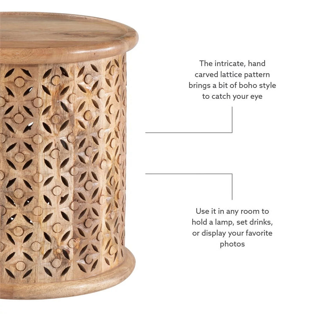 Mango Wood Side Table F162426