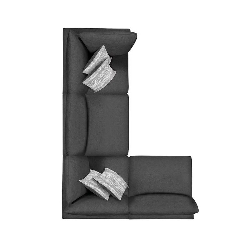 4-Piece Fabric Upholstered Sectional W507844