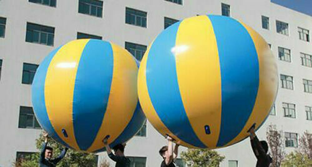 PVC Color Matching Inflatable Beach Ball with 4 Handles and Fan Diameter 59 Inch H8284