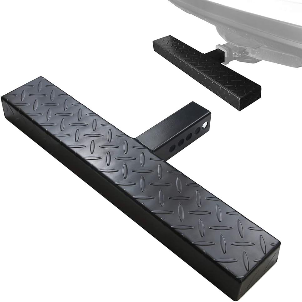Black Universal Hitch Step for 2 Inch Receivers Pack of 2 E1478