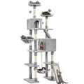 Light Gray Multi Level Cat Tree with 2 Condos S32494