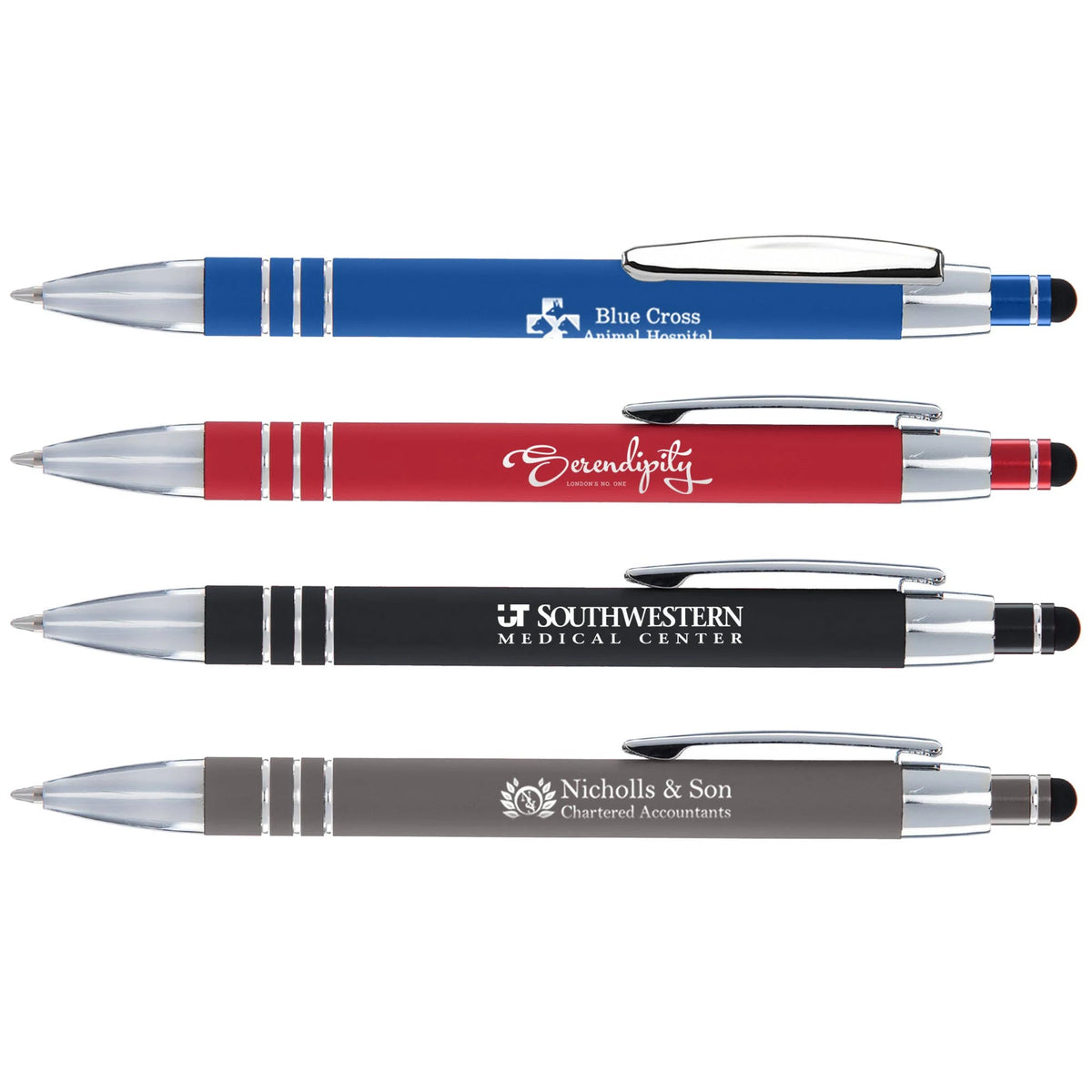 50 ct Soft Touch Pen with Stylus Tops F840