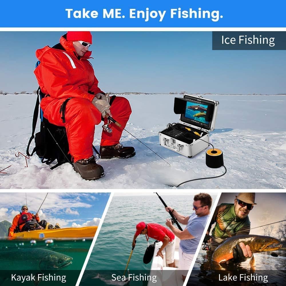 720P Underwater Fishing Camera with 7 inch Screen (15m) V359443
