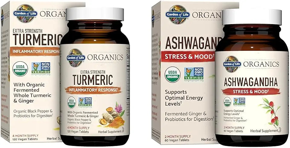 120 Tablets Turmeric with 60 Ashwagandha Tablets I165593