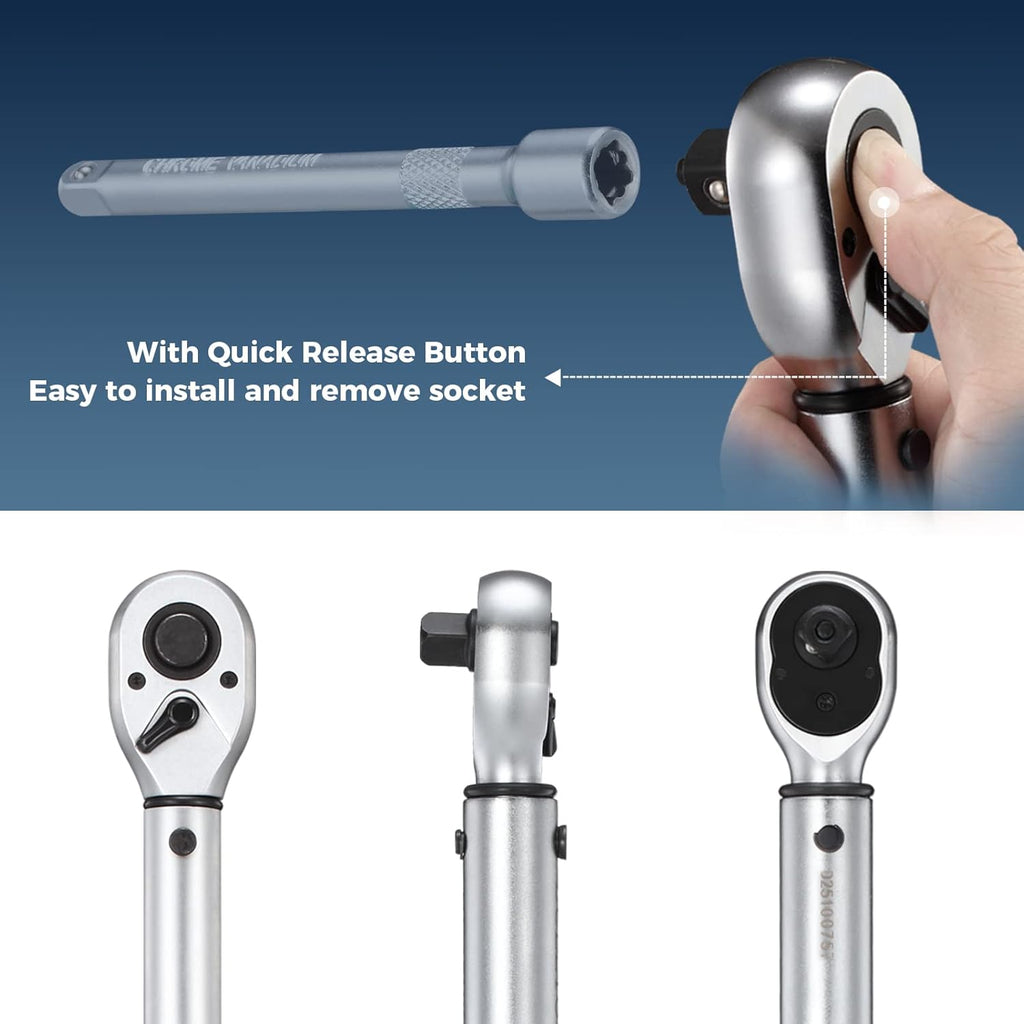 1/2-Inch Drive Click Torque Wrench Set Pack of 2 D493