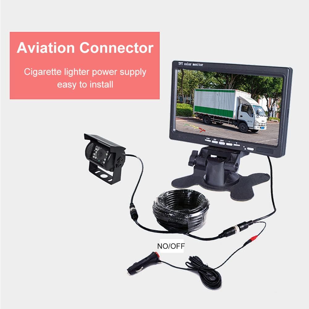 7 Inch 1080P Waterproof Rear View Camera with Monitor Kit C162215