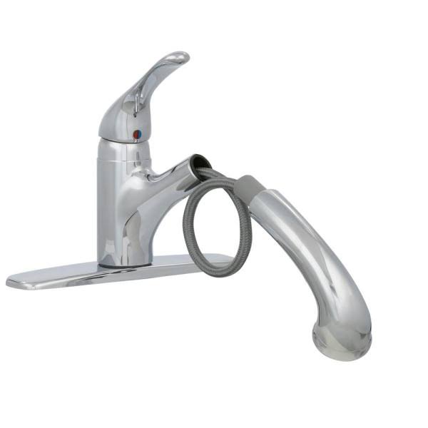 Polished Chrome Pull-Out Kitchen Faucet B2959